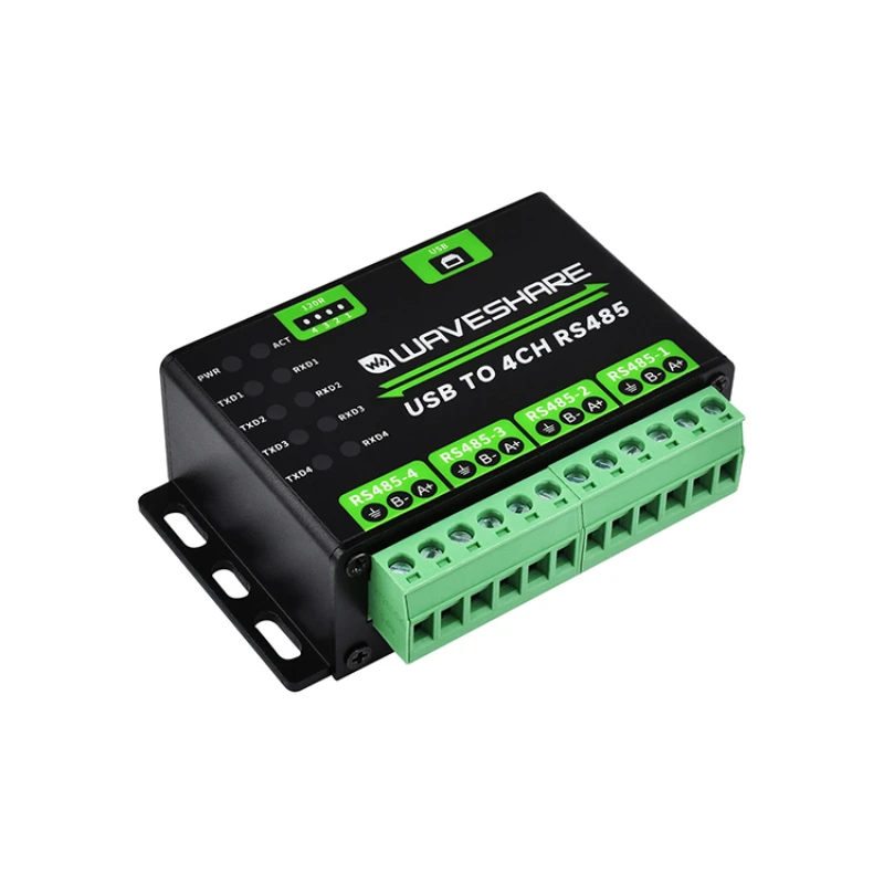 Промышленный преобразователь USB в 4-сторонний RS485 с защитной цепью рельсового типа
Промышленный преобразователь USB в 4-сторонний RS485 с защитной цепью рельсового типа