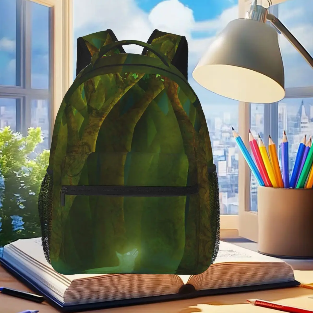 Fox Spirit In An Ancient Forest Backpack Student Boys Girls BookBag Kids School Bag Laptop Shoulder Bags for Men Women
Fox Spirit In An Ancient Forest Backpack Student Boys Girls BookBag Kids School Bag Laptop Shoulder Bags for Men Women