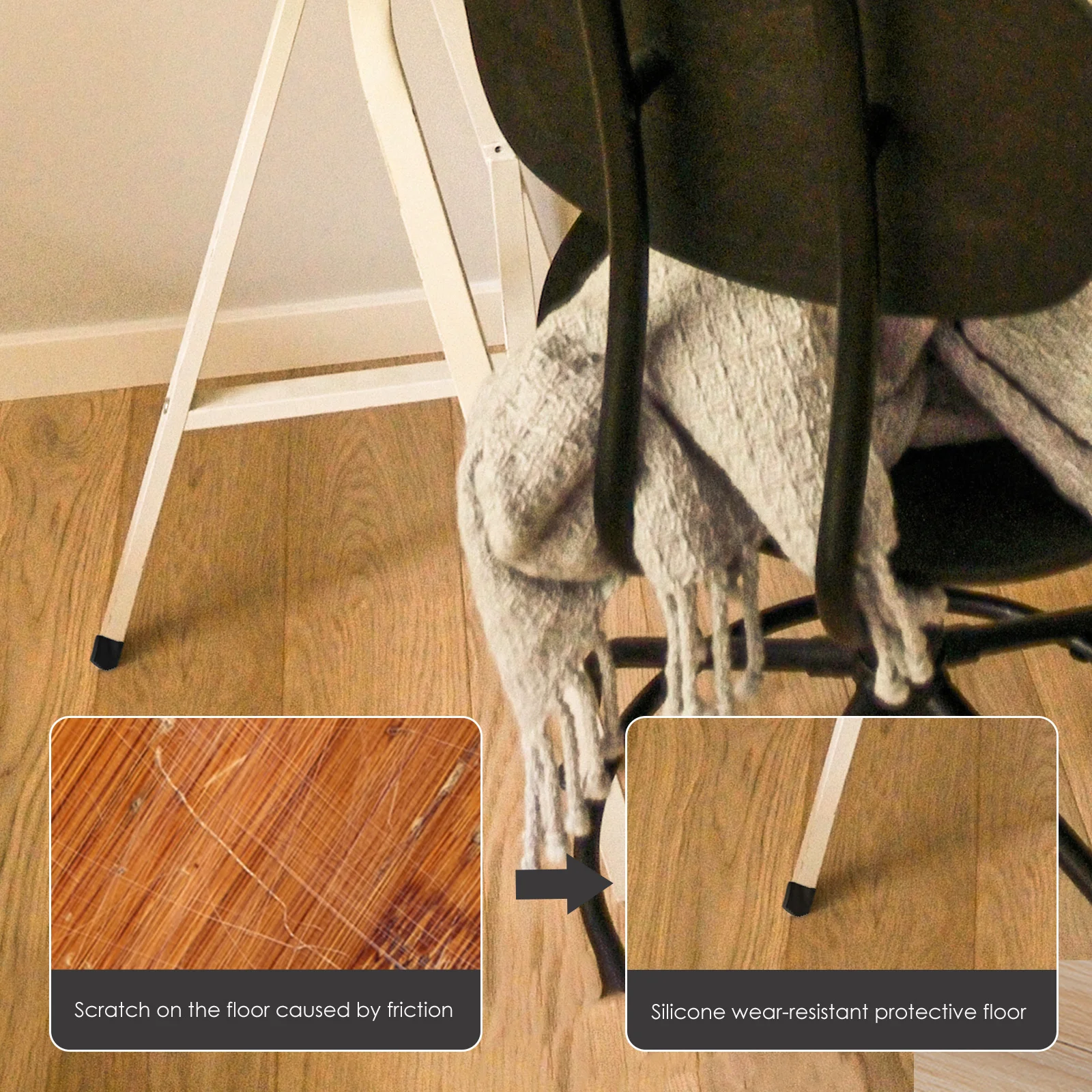 2Pcs Anti-Slip Ladder Foot Pads Black Wear-Resistant Rubber Covers for Hardwood Floors Step Ladder Feet Accessories Non-Skid
2Pcs Anti-Slip Ladder Foot Pads Black Wear-Resistant Rubber Covers for Hardwood Floors Step Ladder Feet Accessories Non-Skid