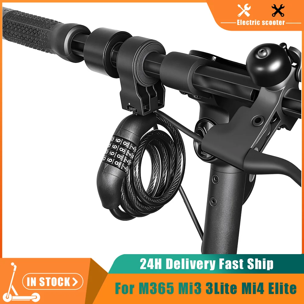 Heavy Duty Strong Anti-theft Lock 4 Digit Code For Xiaomi Mi3 M365 Pro 1S Max G30 G30D Electric Scooter Security Chain Code Lock
Heavy Duty Strong Anti-theft Lock 4 Digit Code For Xiaomi Mi3 M365 Pro 1S Max G30 G30D Electric Scooter Security Chain Code Lock