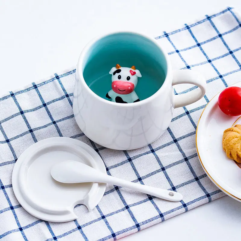 Creative Ceramic Mug with Cover Spoon Cute Female Drinking Water Breakfast Couple Milk Coffee Cup Tea Cup
Creative Ceramic Mug with Cover Spoon Cute Female Drinking Water Breakfast Couple Milk Coffee Cup Tea Cup