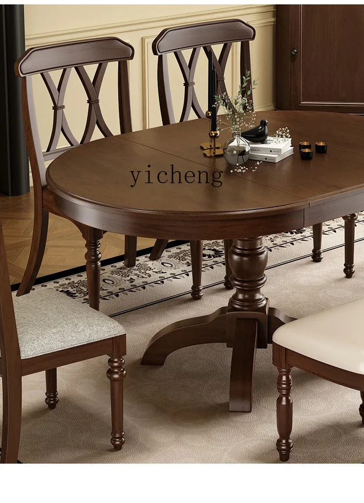 r5.13 Full Solid Wood Extendable Folding Round Dining Table and Chair Set
r5.13 Full Solid Wood Extendable Folding Round Dining Table and Chair Set