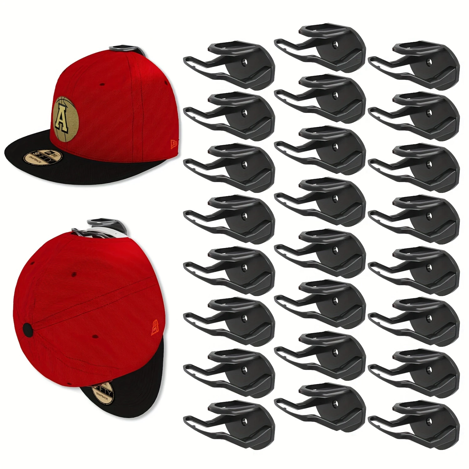 24Pack Wall Mount Hat Hook, Plastic Wall Hat Clip, , Space Saving Organization, Bedroom Accessories, Hook Accessories, Auxiliar
24Pack Wall Mount Hat Hook, Plastic Wall Hat Clip, , Space Saving Organization, Bedroom Accessories, Hook Accessories, Auxiliar
