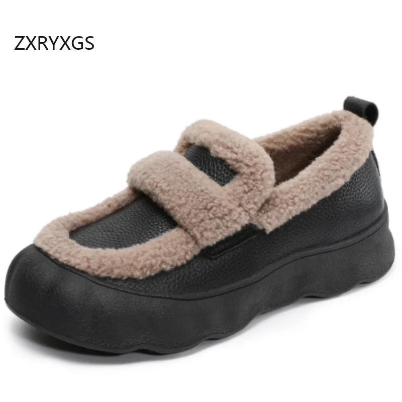 ZXRYXGS Top Laye из воловьей кожи с бархатными утолщенными теплыми зимними туфлями на плоской толстой подошве, хлопковая обувь, женская модная обувь на плоской подошве 2025
ZXRYXGS Top Laye из воловьей кожи с бархатными утолщенными теплыми зимними туфлями на плоской толстой подошве, хлопковая обувь, женская модная обувь на плоской подошве 2025