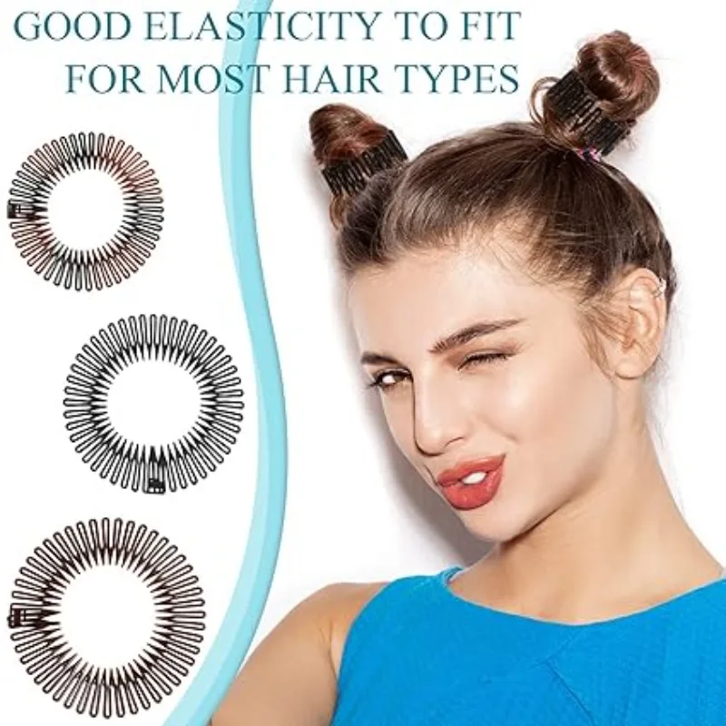 3Pieces Full Circular Stretch Hairband Holder for Women Girls - Flexible Plastic Circle Comb and Hair Comb
3Pieces Full Circular Stretch Hairband Holder for Women Girls - Flexible Plastic Circle Comb and Hair Comb