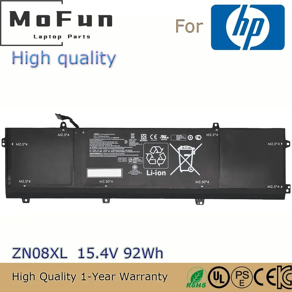 Brand New High quality ZN08XL 15.4V 5974mAh Laptop Battery for HP ZBook Studio G4 Mobile HSTNN-DB7U 907428-2C1 907584-852 etc.
Brand New High quality ZN08XL 15.4V 5974mAh Laptop Battery for HP ZBook Studio G4 Mobile HSTNN-DB7U 907428-2C1 907584-852 etc.