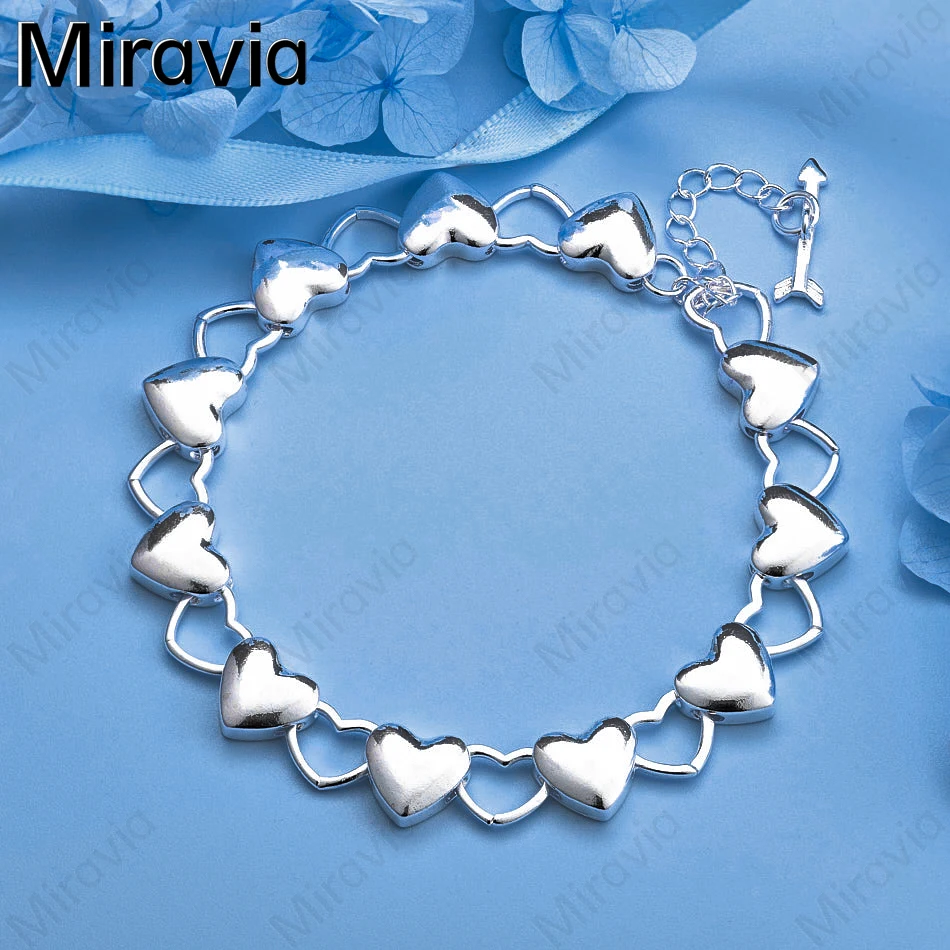 Miravia 925 Sterling Silver Love Heart Bracelet Cute Charming Woman Birthday Gift Jewelry
Miravia 925 Sterling Silver Love Heart Bracelet Cute Charming Woman Birthday Gift Jewelry