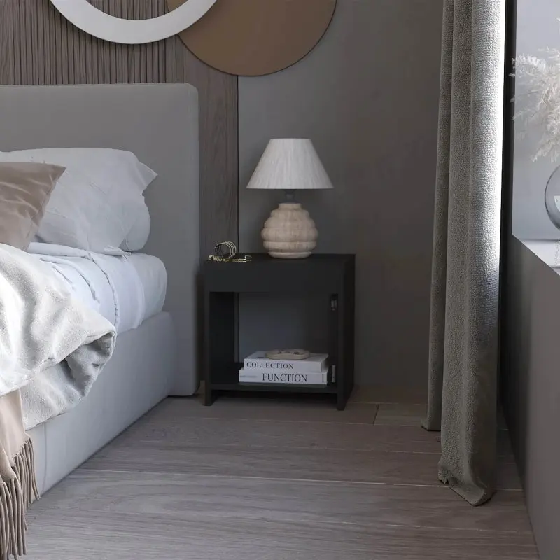 Wenge Nightstand with Open Storage
Wenge Nightstand with Open Storage