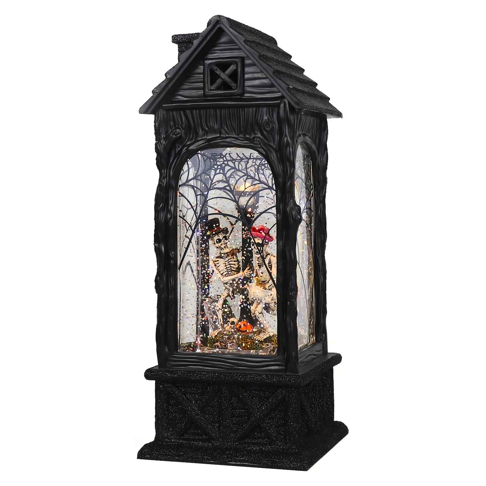 Halloween Projection Snow Globe Lantern with 6 Hour Timer, Battery Operated And Lighted Plug-in Water Glittering Snowing Globe Lantern for Spooky Fall Halloween Festival Party Decoration
Halloween Projection Snow Globe Lantern with 6 Hour Timer, Battery Operated And Lighted Plug-in Water Glittering Snowing Globe Lantern for Spooky Fall Halloween Festival Party Decoration