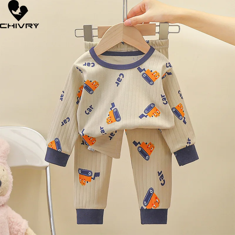 New Baby Boys Girls Warm Pajamas Kids Cute Cartoon Print Long Sleeve T-Shirt with Pants Pyjamas Children's Autumn Clothing Sets
New Baby Boys Girls Warm Pajamas Kids Cute Cartoon Print Long Sleeve T-Shirt with Pants Pyjamas Children's Autumn Clothing Sets