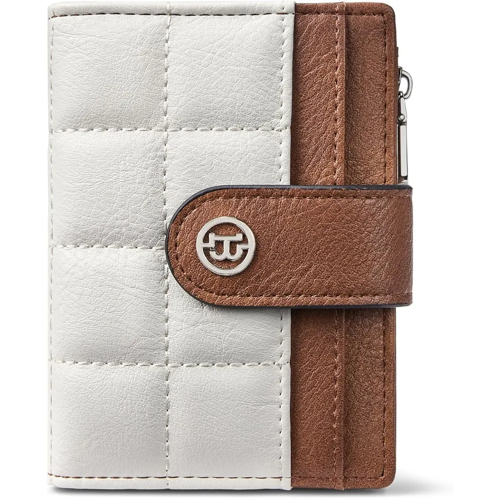 Small Wallet for Women Leather RFID Blocking Card Holder Bifold Compact Wallets With Zipper Coin Pocket Beige&Brown
Small Wallet for Women Leather RFID Blocking Card Holder Bifold Compact Wallets With Zipper Coin Pocket Beige&Brown