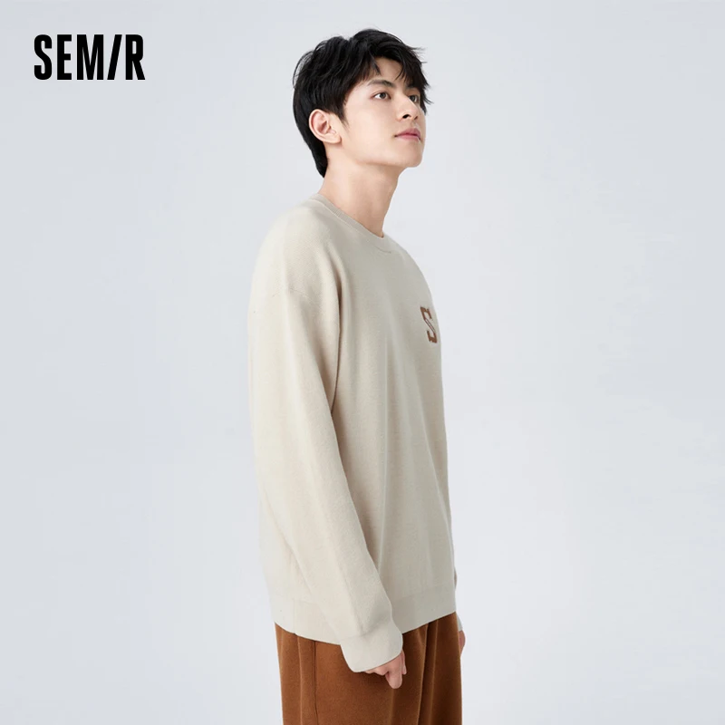 Мужской свитер Semir 2023, Зимний новый свободный свитер, модный мужской свитер с круглым вырезом
Мужской свитер Semir 2023, Зимний новый свободный свитер, модный мужской свитер с круглым вырезом