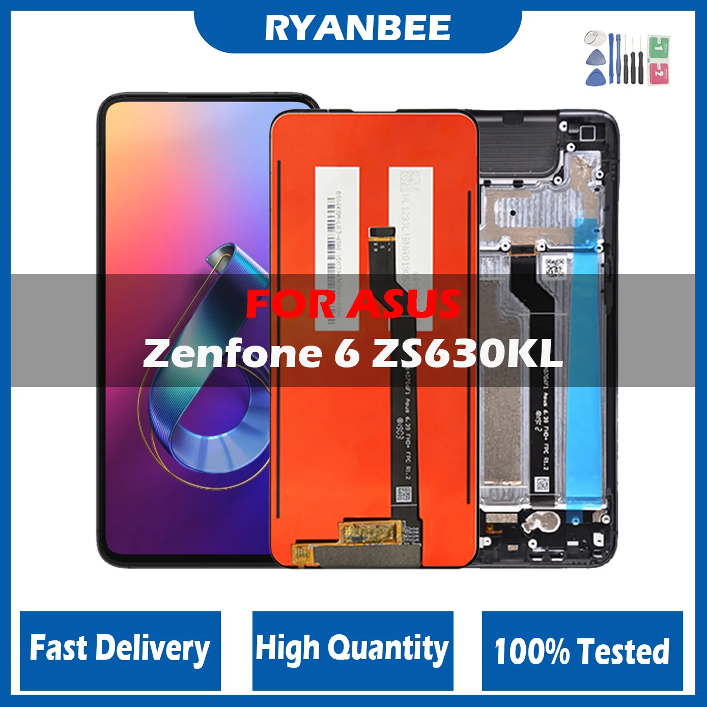 6.4'' LCD For ASUS Zenfone 6 ZS630KL LCD Display With Frame Touch Screen Digitizer Sensor Assembly For ASUS I01WD 6z LCD
6.4'' LCD For ASUS Zenfone 6 ZS630KL LCD Display With Frame Touch Screen Digitizer Sensor Assembly For ASUS I01WD 6z LCD