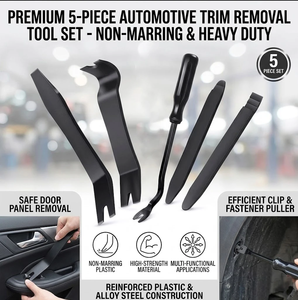 No-Scratch Car Door Clip Panel Audio Repair Dashboard Dismantle Removal Tool Kit Pry Tool Kit for Car Trim
No-Scratch Car Door Clip Panel Audio Repair Dashboard Dismantle Removal Tool Kit Pry Tool Kit for Car Trim