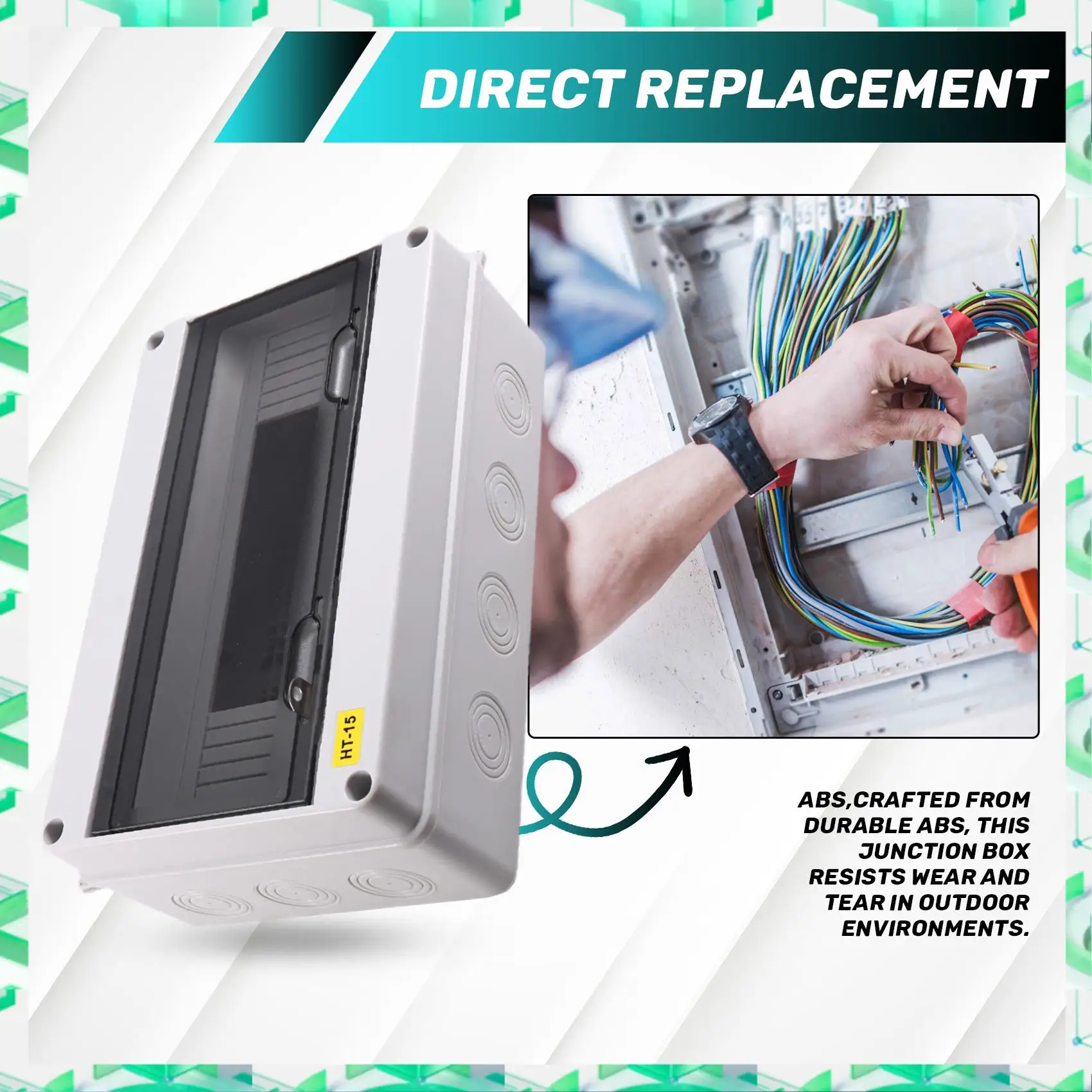 FIZP HT Series Junction Box 15WAY PC IP65 Waterproof Distribution Box Outdoor Electrical For Circuit Breaker With Locking
FIZP HT Series Junction Box 15WAY PC IP65 Waterproof Distribution Box Outdoor Electrical For Circuit Breaker With Locking