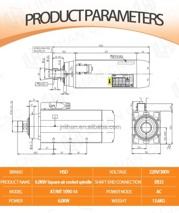 2026 4. f 6kw HSD Air-cooled Engraving Machine Spindle Motor
2026 4. f 6kw HSD Air-cooled Engraving Machine Spindle Motor