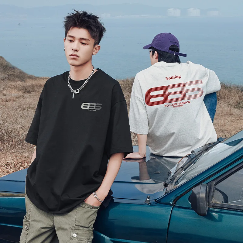 Gradient digital print T-shirt cotton casual fashion brand short-sleeved mens t shirts
Gradient digital print T-shirt cotton casual fashion brand short-sleeved mens t shirts