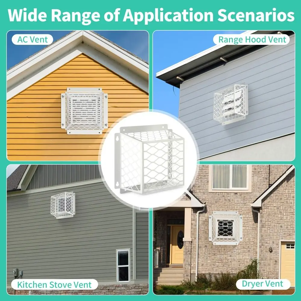 Weatherproof Outdoor Vent Cover Wear-Resistant Rustproof Exhaust Protector Sturdy Construction Universal Fit Dryer Vents Cover
Weatherproof Outdoor Vent Cover Wear-Resistant Rustproof Exhaust Protector Sturdy Construction Universal Fit Dryer Vents Cover