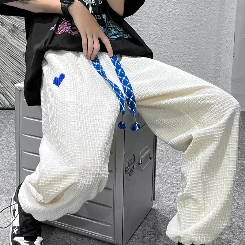 Jacquard Texture High Street Pants with European and American Love Heart Straight Leg Leggings Pants for Women
Jacquard Texture High Street Pants with European and American Love Heart Straight Leg Leggings Pants for Women
