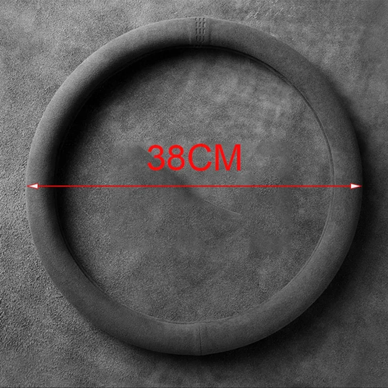 Черный автомобильный чехол на руль из алькантары, универсальный чехол на руль из воловьей кожи и замши, подходит для 99% автомобильных аксессуаров, интерьер
Черный автомобильный чехол на руль из алькантары, универсальный чехол на руль из воловьей кожи и замши, подходит для 99% автомобильных аксессуаров, интерьер