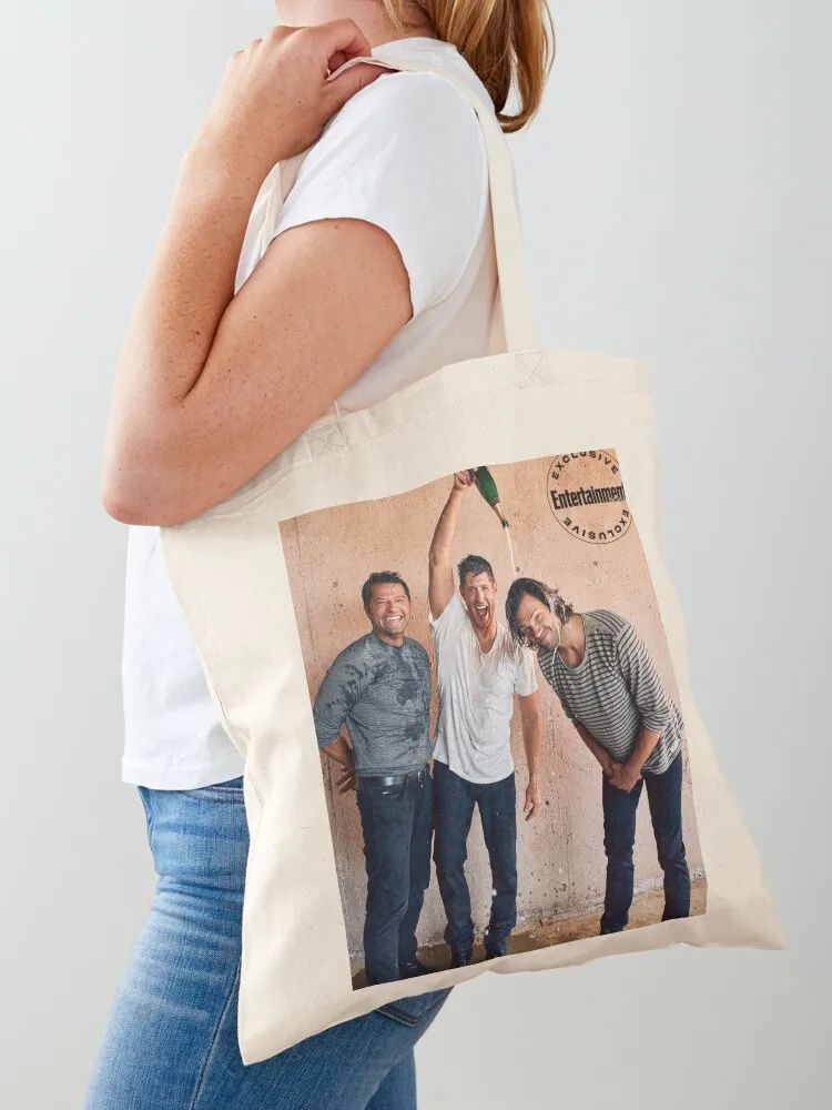 Jared, jensen and Misha Tote Bag woman shopping bag Canvas stote bag cloth woman eco pack
Jared, jensen and Misha Tote Bag woman shopping bag Canvas stote bag cloth woman eco pack