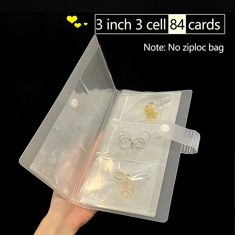 1PCS Transparent 84/160Grid Anti-oxidation Jewelry Storage Albums Necklace Bracelet Ring Book Holder Portable Jewelry Bag
1PCS Transparent 84/160Grid Anti-oxidation Jewelry Storage Albums Necklace Bracelet Ring Book Holder Portable Jewelry Bag