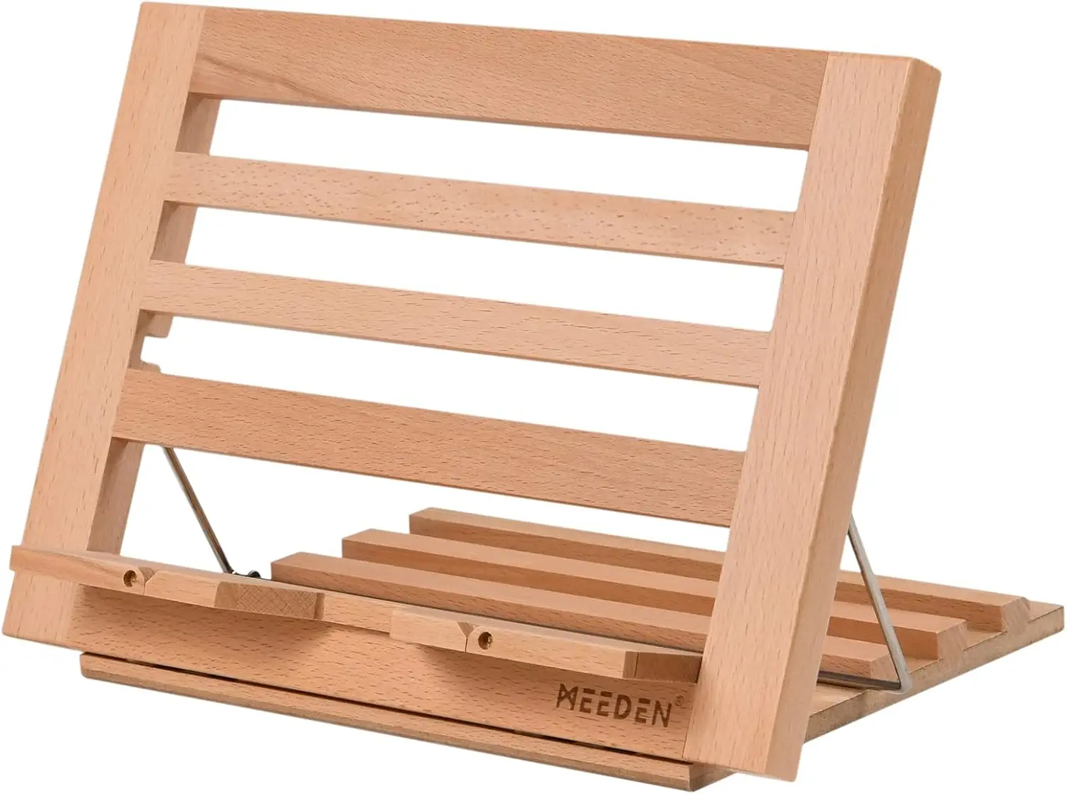 Book Stand with Page Holder Clips, Adjustable Foldable Solid Beechwood Cookbook Holder for Hands-Free Reading, Laptop Textbook
Book Stand with Page Holder Clips, Adjustable Foldable Solid Beechwood Cookbook Holder for Hands-Free Reading, Laptop Textbook