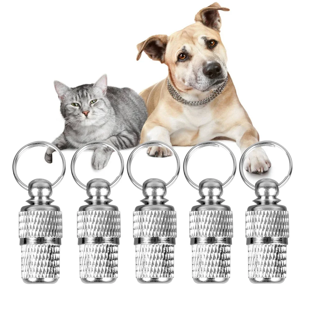 6Pcs Identity Pendant Tag Tube for Pets Cat Dog Lightweight Portable Durable Design Never Lost Again Pet Id Tube
6Pcs Identity Pendant Tag Tube for Pets Cat Dog Lightweight Portable Durable Design Never Lost Again Pet Id Tube