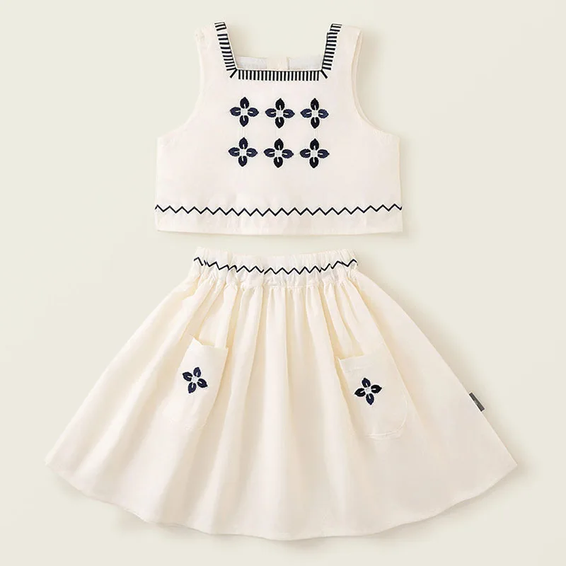 2Piece Sets 2025 Summer Toddler Girl Clothes Korean Fashion Print Sleeveless Cotton Baby Tops+Skirt Boutique Kids Clothing B099 
2Piece Sets 2025 Summer Toddler Girl Clothes Korean Fashion Print Sleeveless Cotton Baby Tops+Skirt Boutique Kids Clothing B099