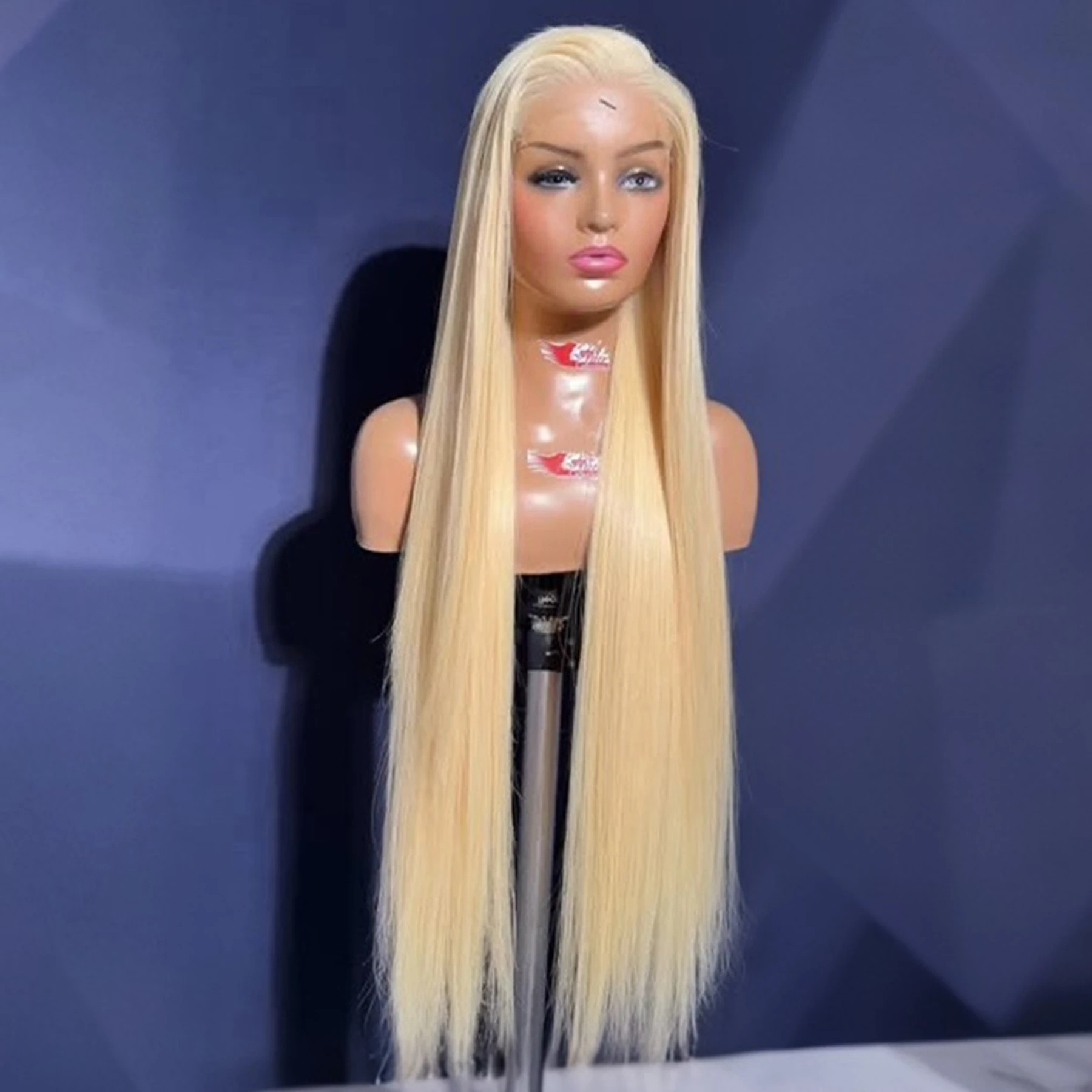 613 Honey Blonde Color Long Silky Straight Synthetic Wigs 13X4X1 Lace Front Wig For Women Silky Straight Preplucked Bleach Knots
613 Honey Blonde Color Long Silky Straight Synthetic Wigs 13X4X1 Lace Front Wig For Women Silky Straight Preplucked Bleach Knots