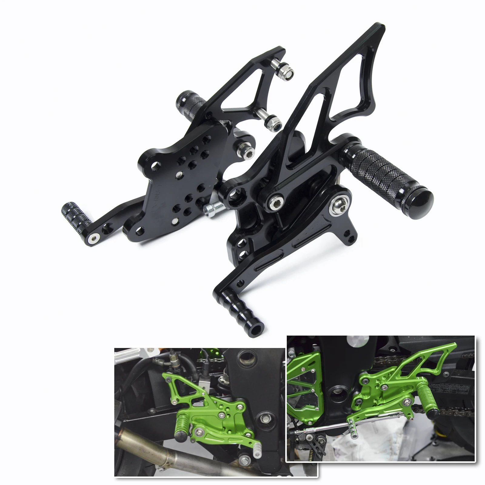 Motorcycle Adjustable Rearsets Foot Pegs Rear Set Footpegs Footrest For Kawasaki Ninja 300 EX300 2013 2014 2015 2016 2017
Motorcycle Adjustable Rearsets Foot Pegs Rear Set Footpegs Footrest For Kawasaki Ninja 300 EX300 2013 2014 2015 2016 2017