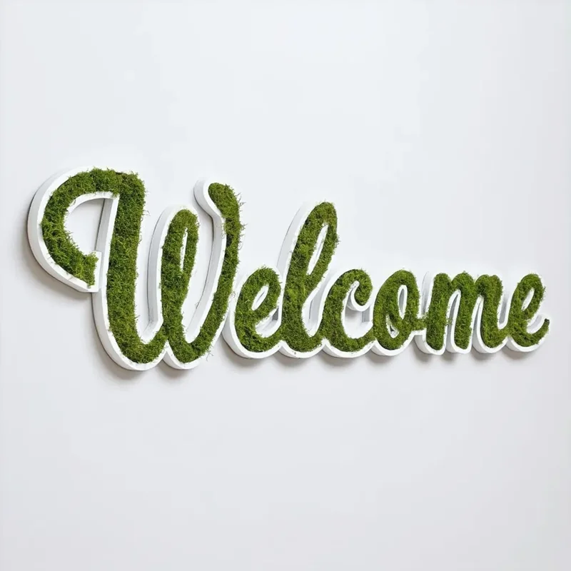 Custom Moss Letters Logo Sign Green Wall Decoration 3d Channel Letter Sign Business Sign Advertising Logo Board for Shop Office
Custom Moss Letters Logo Sign Green Wall Decoration 3d Channel Letter Sign Business Sign Advertising Logo Board for Shop Office