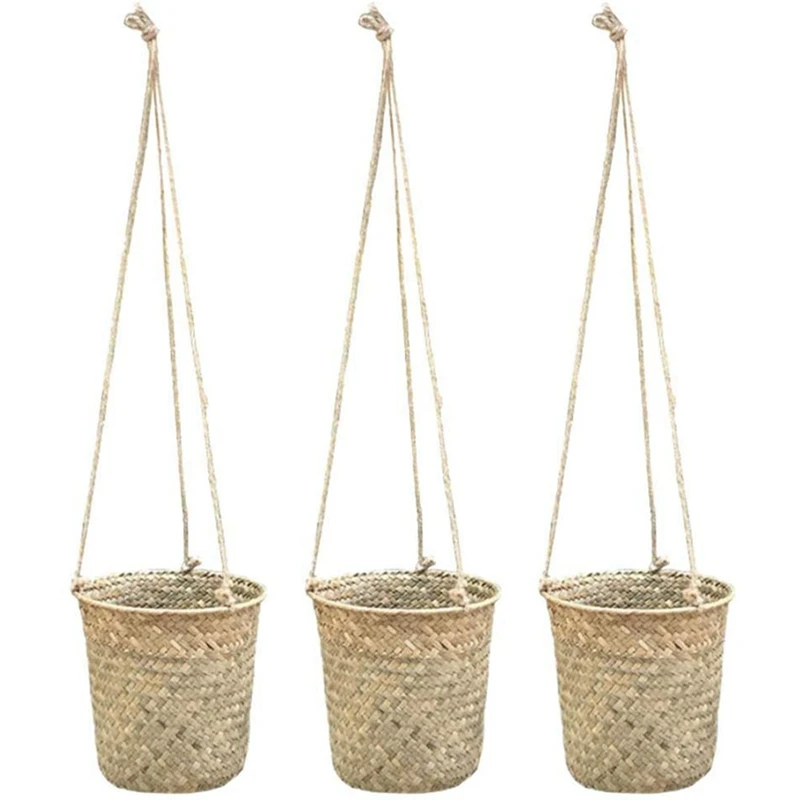 6-Piece Hand-Woven Storage Basket Wicker Hanging Flower Pot Basket Plant Basket Indoor And Outdoor Flower Container
6-Piece Hand-Woven Storage Basket Wicker Hanging Flower Pot Basket Plant Basket Indoor And Outdoor Flower Container