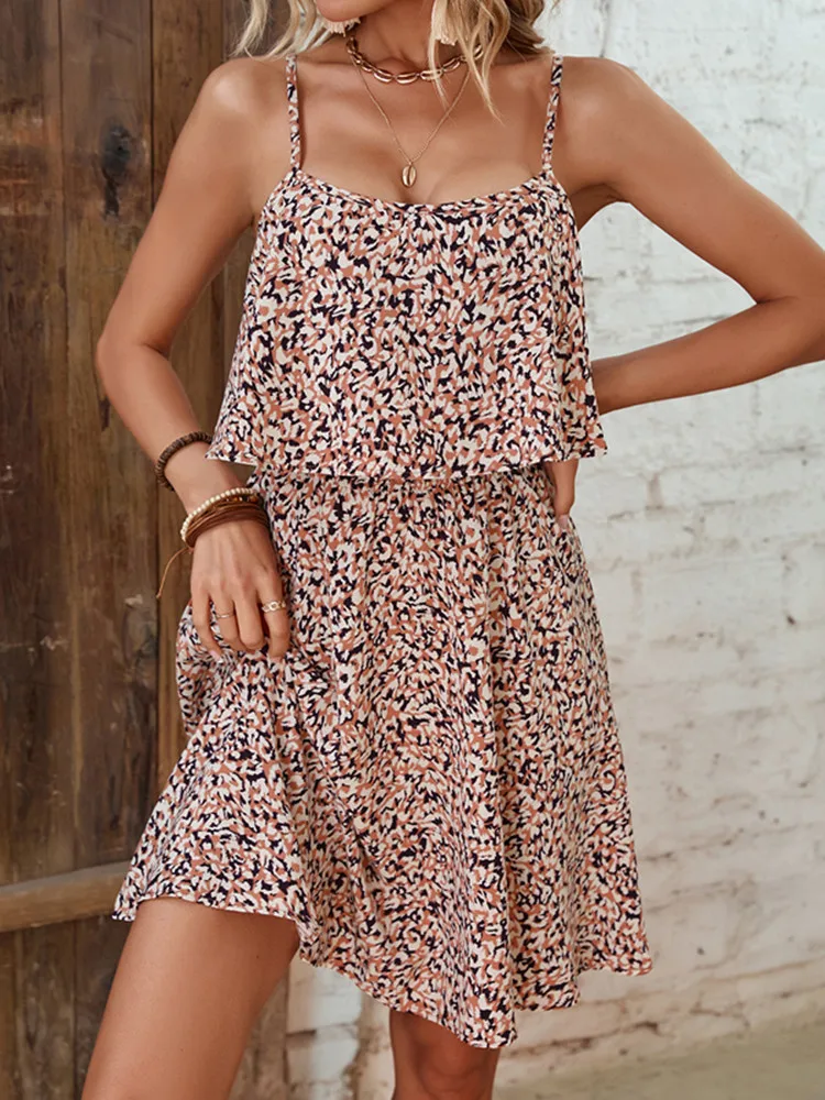 SKMY Women Clothing Sleeveless Dress 2025 Summer Fashion Floral Printed Slimming Off The Shoulder Backless Spaghetti Strap Dress
SKMY Women Clothing Sleeveless Dress 2025 Summer Fashion Floral Printed Slimming Off The Shoulder Backless Spaghetti Strap Dress