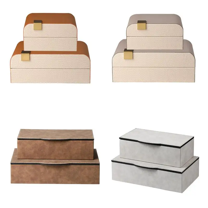 Modern Simple Fashion Leather Arc Rectangle Jewelry Box Coat Rack Sample Room Cabinet Decorations Home Decor Accessories
Modern Simple Fashion Leather Arc Rectangle Jewelry Box Coat Rack Sample Room Cabinet Decorations Home Decor Accessories