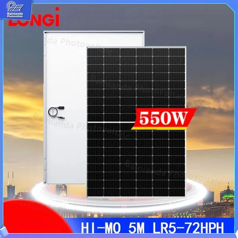 LONGi High Efficiency 550W 560W 570W 580W Monocrystalline Solar Panel PV Module Photovoltaic Panel for Rooftop and Industrial
LONGi High Efficiency 550W 560W 570W 580W Monocrystalline Solar Panel PV Module Photovoltaic Panel for Rooftop and Industrial