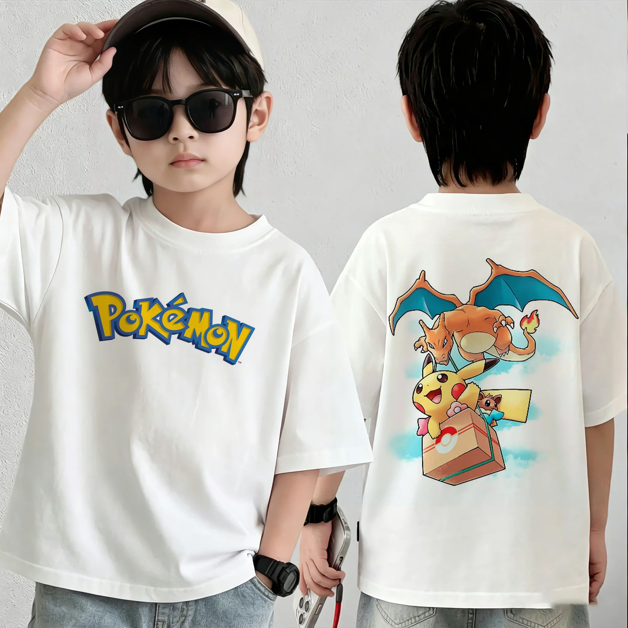 New summer Pokémon T-shirt, casual printed short-sleeved shirt, fashionable street style top, suitable for both men and women.
New summer Pokémon T-shirt, casual printed short-sleeved shirt, fashionable street style top, suitable for both men and women.