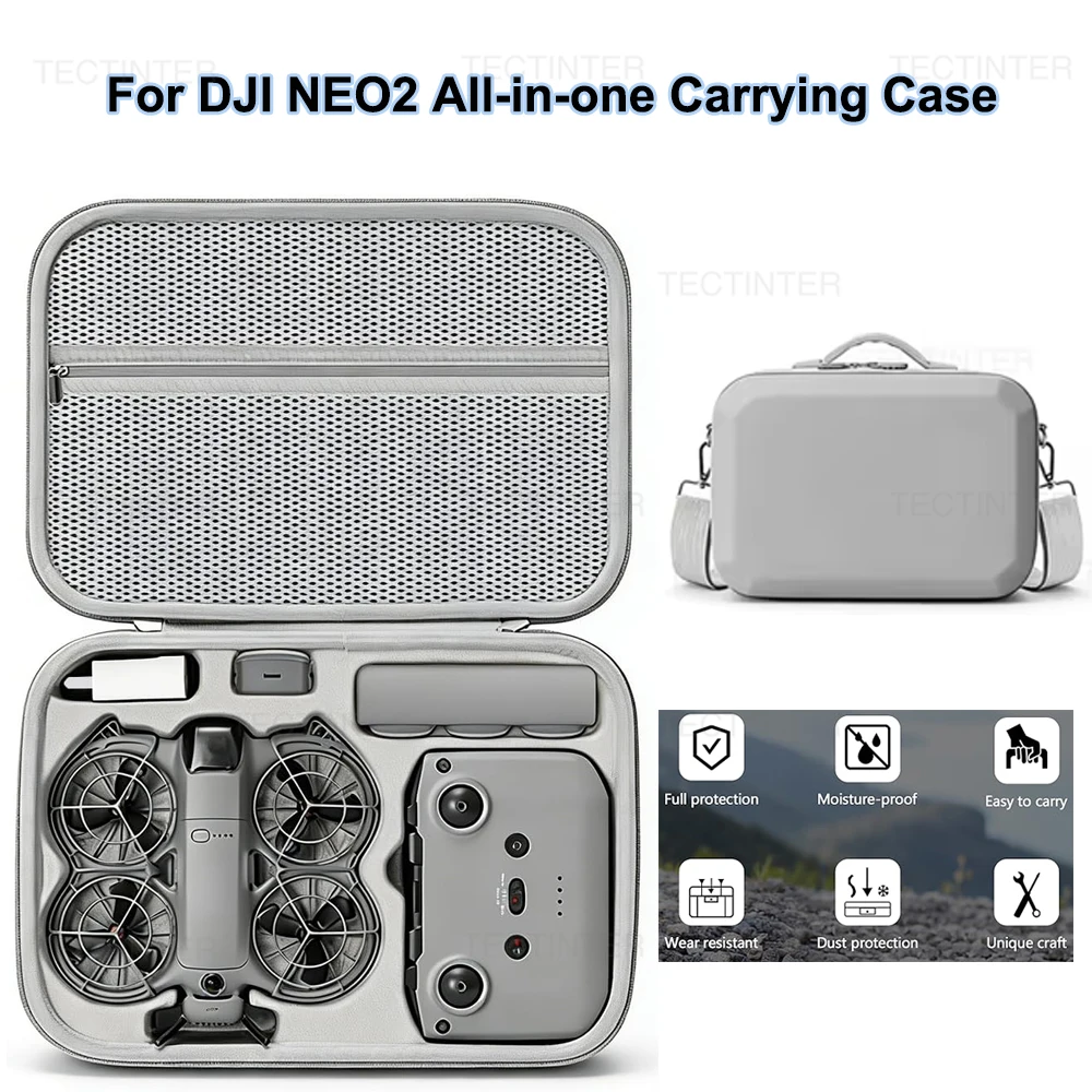 For DJI NEO 2 Drone EVA Carrying Case Organizer Bag Storage Bag Hard Shell RC-N3 Remote Protective Shoulder Pouch Accessories
For DJI NEO 2 Drone EVA Carrying Case Organizer Bag Storage Bag Hard Shell RC-N3 Remote Protective Shoulder Pouch Accessories