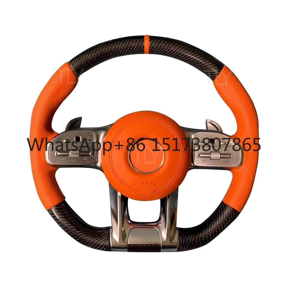 Carbon Fiber Steering Wheel ForAMG C63 E63 W213 C43 A45 G63 G500 S63 GLA45 GLS63 LED Steering Wheel
Carbon Fiber Steering Wheel ForAMG C63 E63 W213 C43 A45 G63 G500 S63 GLA45 GLS63 LED Steering Wheel