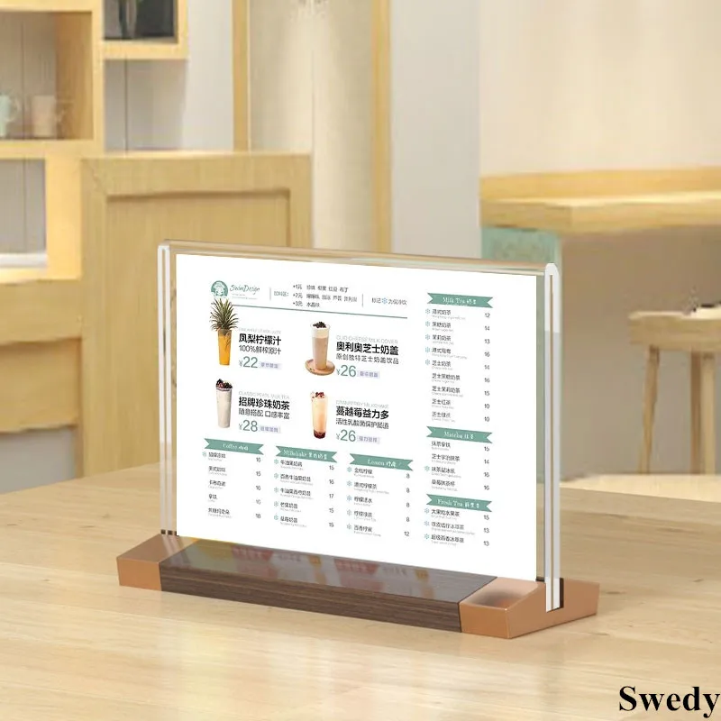 4 Pieces A5 148x210mm Acrylic Sign Holder Advertising Display Stand Menu Paper Leaflet Holder Price Label Card Poster Frame
4 Pieces A5 148x210mm Acrylic Sign Holder Advertising Display Stand Menu Paper Leaflet Holder Price Label Card Poster Frame