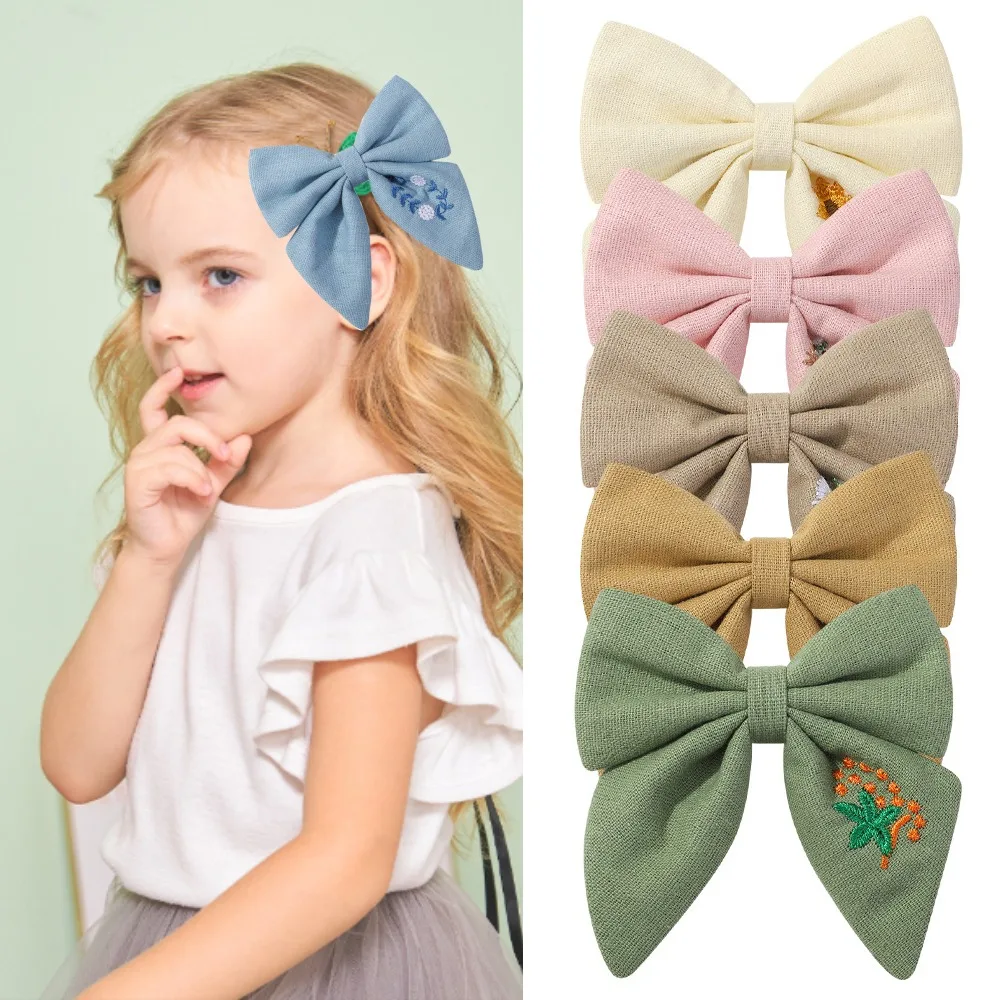 Embroidery Butterfly Hair Clips For Baby Girls Solid Bowknote Hair Pin Handmade Barrettes Children Headdress Kids Headwear Gifts
Embroidery Butterfly Hair Clips For Baby Girls Solid Bowknote Hair Pin Handmade Barrettes Children Headdress Kids Headwear Gifts