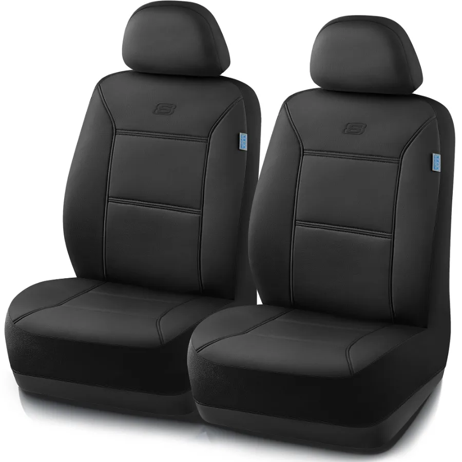 Car Seat Cover Leather Front Seat Cover Universal Fit For Most Cars SUVs and Vans Black Color
Car Seat Cover Leather Front Seat Cover Universal Fit For Most Cars SUVs and Vans Black Color