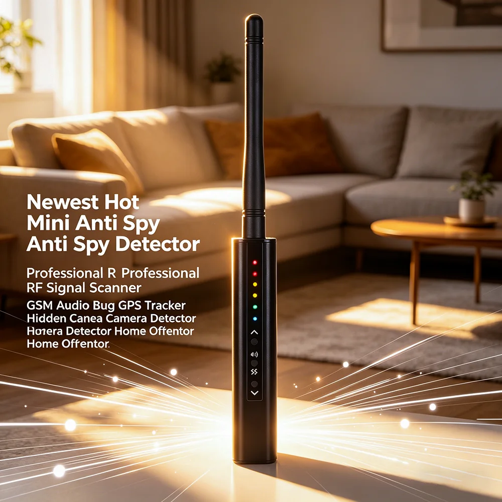Portable Wireless Pocket Anti Spy Detector, RF Signal Scanner, Hidden Camera Finder, GPS Tracker, GSM Audio Bug Detector
Portable Wireless Pocket Anti Spy Detector, RF Signal Scanner, Hidden Camera Finder, GPS Tracker, GSM Audio Bug Detector