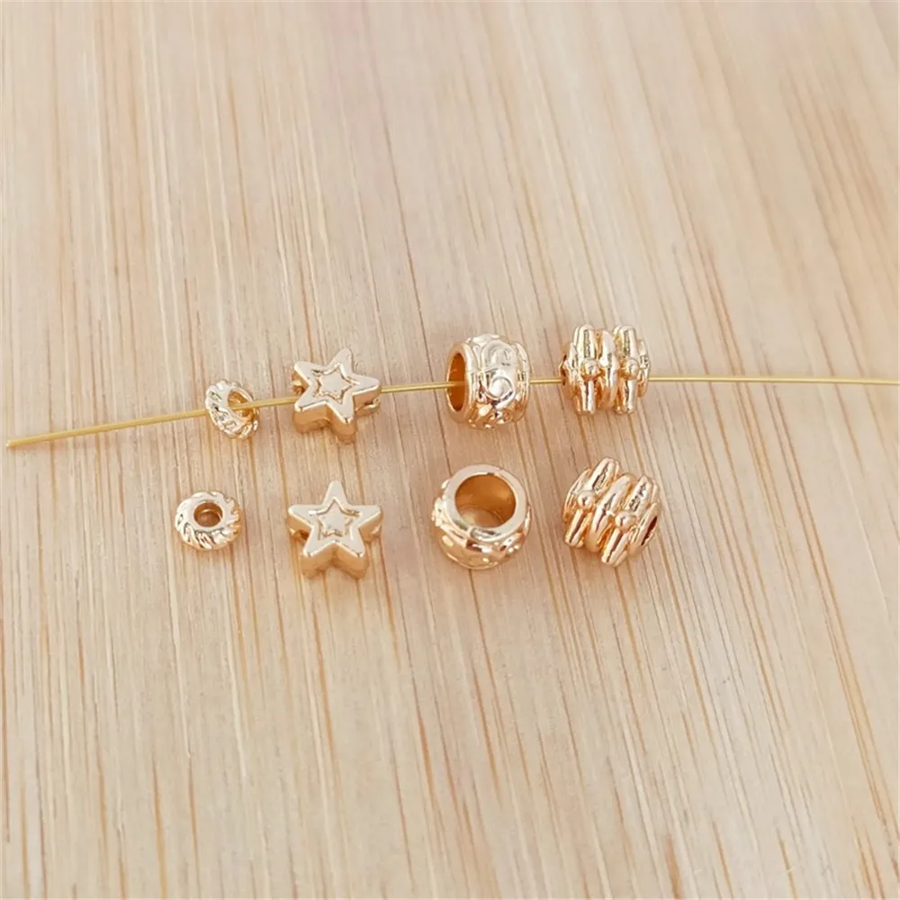 Accessories: 14K Gold-plated Five-pointed Star, Tree Stump, Bucket Beads, Spacer, Loose Beads, DIY Handmade Jewelry
Accessories: 14K Gold-plated Five-pointed Star, Tree Stump, Bucket Beads, Spacer, Loose Beads, DIY Handmade Jewelry