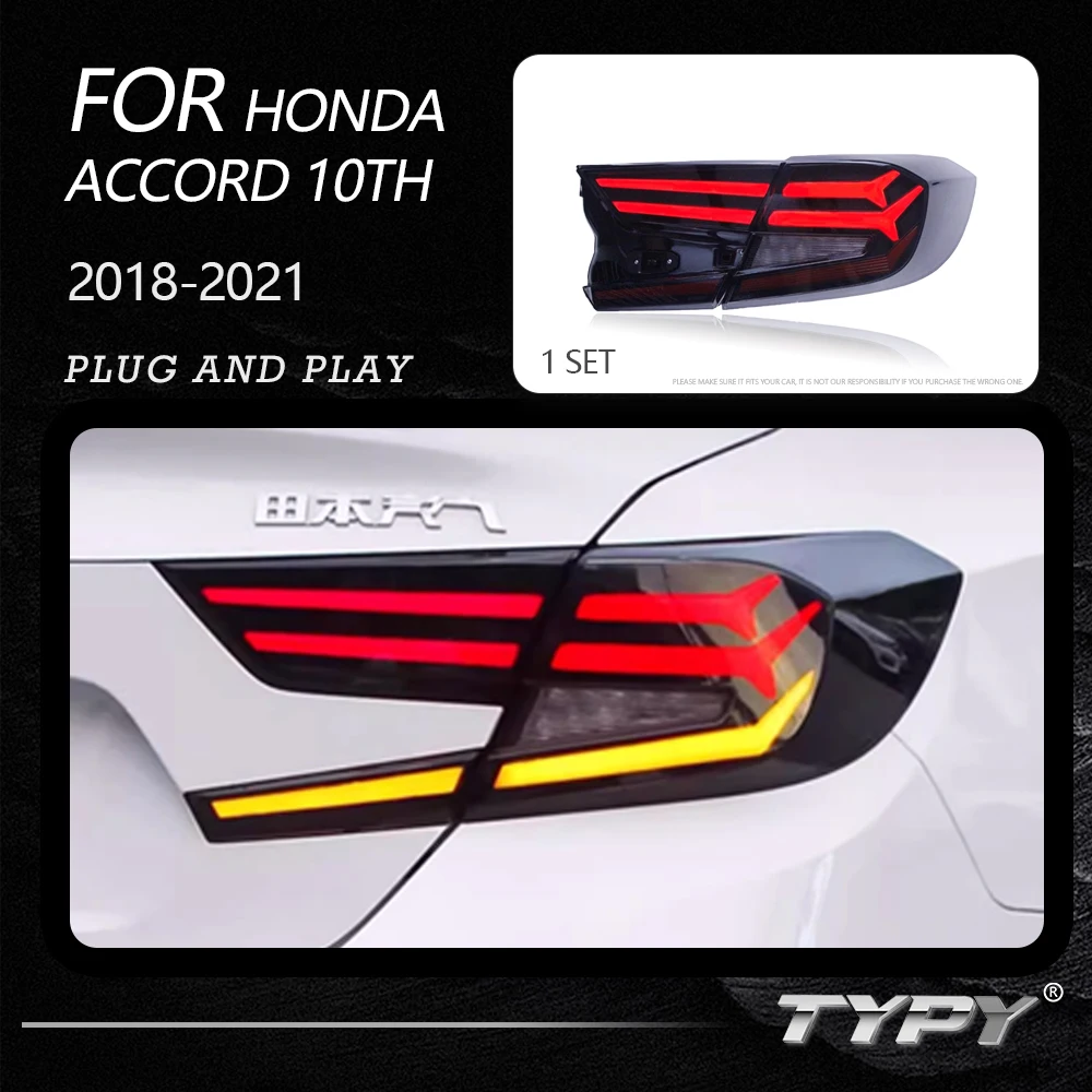 TYPY Dynamic Turn Signal Tail Lamp Auto Accessories Upgrade Modified New LED For Honda Accord 10th 2018-2021 Taillights
TYPY Dynamic Turn Signal Tail Lamp Auto Accessories Upgrade Modified New LED For Honda Accord 10th 2018-2021 Taillights