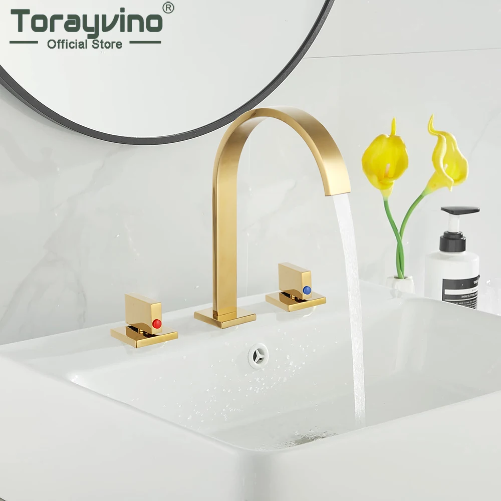 Torayvino, 3 шт., золотой полированный смеситель для ванной комнаты, настенный смеситель для раковины, смеситель для ванны, смеситель для горячей и холодной воды
Torayvino, 3 шт., золотой полированный смеситель для ванной комнаты, настенный смеситель для раковины, смеситель для ванны, смеситель для горячей и холодной воды