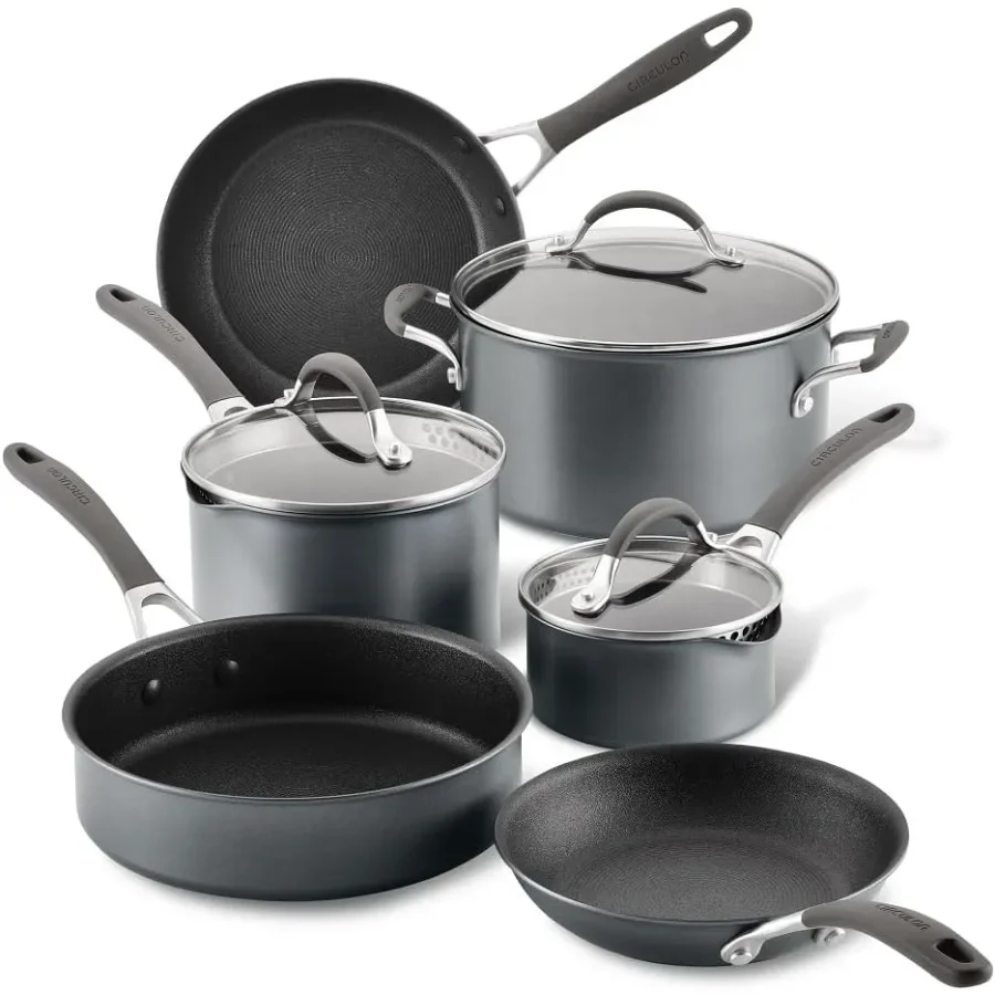 Серия A1 с технологией защиты от царапин, антипригарная индукционная посуда, набор кастрюль и сковородок, 9 предметов из графита для высокой производительности
Серия A1 с технологией защиты от царапин, антипригарная индукционная посуда, набор кастрюль и сковородок, 9 предметов из графита для высокой производительности