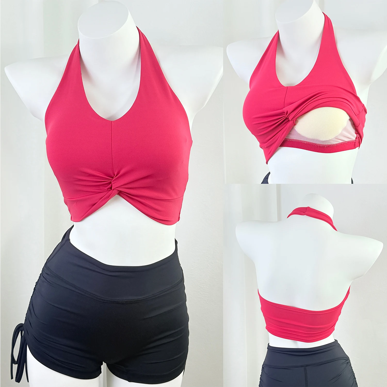 Women's Sexy Hanging Neck Sports Bra Quick Dry Fitness Beauty Back Training Running Gym Bras Comfortable Support Yoga Bra
Women's Sexy Hanging Neck Sports Bra Quick Dry Fitness Beauty Back Training Running Gym Bras Comfortable Support Yoga Bra