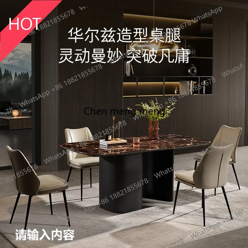 03A Italian light luxury natural marble dining table and chairs household high-end
03A Italian light luxury natural marble dining table and chairs household high-end