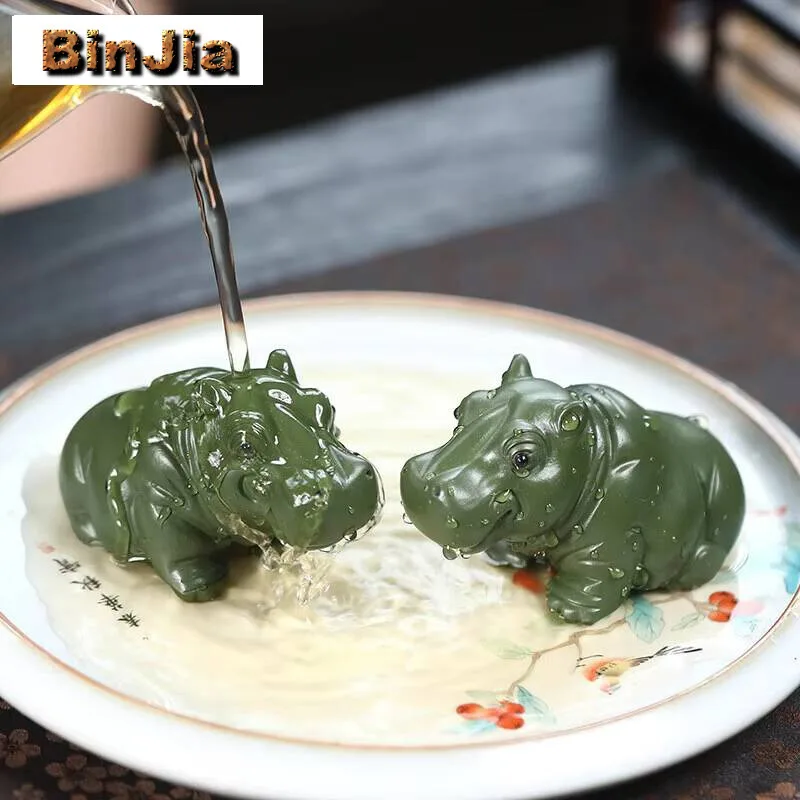 Chinese Yixing Purple Clay Tea Pet Lucky Hippo Model Statue Figurine Ornaments Handmade Sculpture Crafts Set Decoration
Chinese Yixing Purple Clay Tea Pet Lucky Hippo Model Statue Figurine Ornaments Handmade Sculpture Crafts Set Decoration